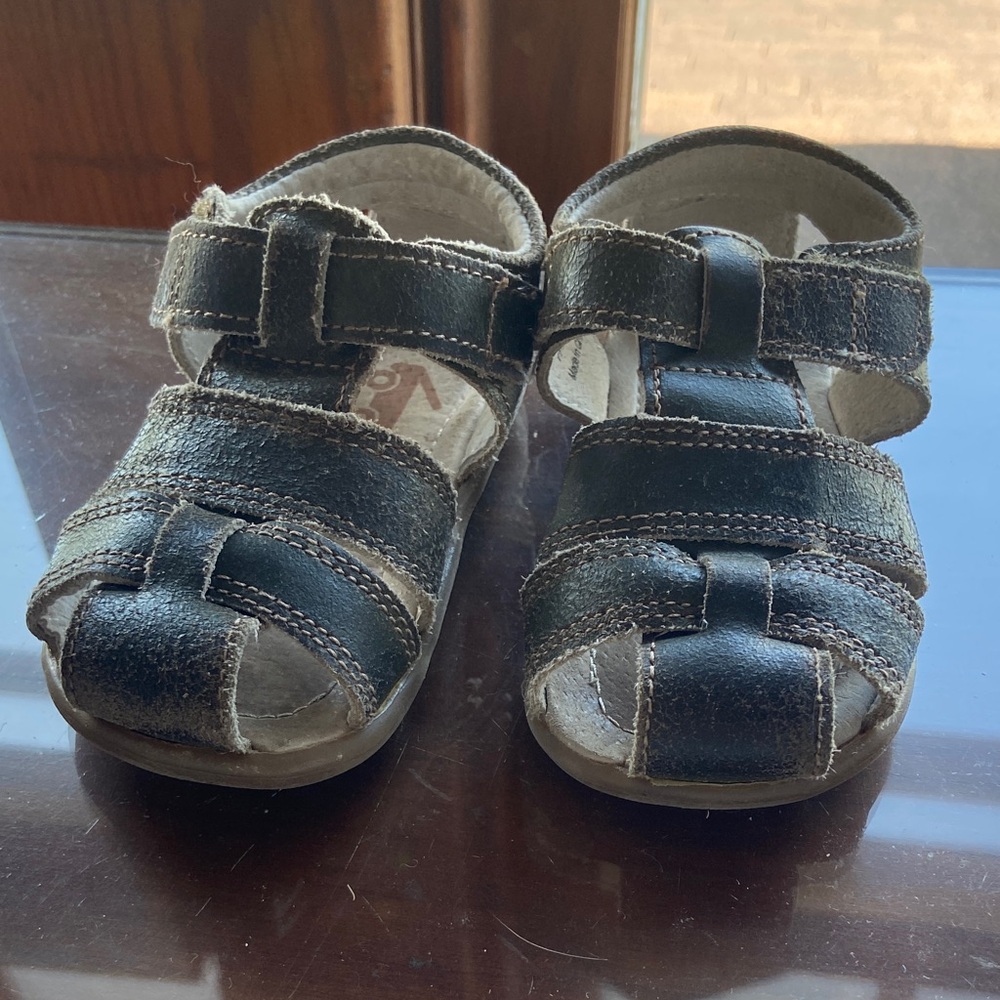 See Kai Run Black Kids Sandals